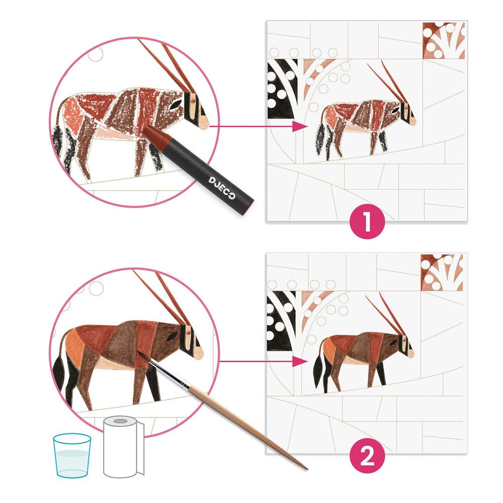 Художній комплект для малювання DJECO "Пустеля"  фото 4