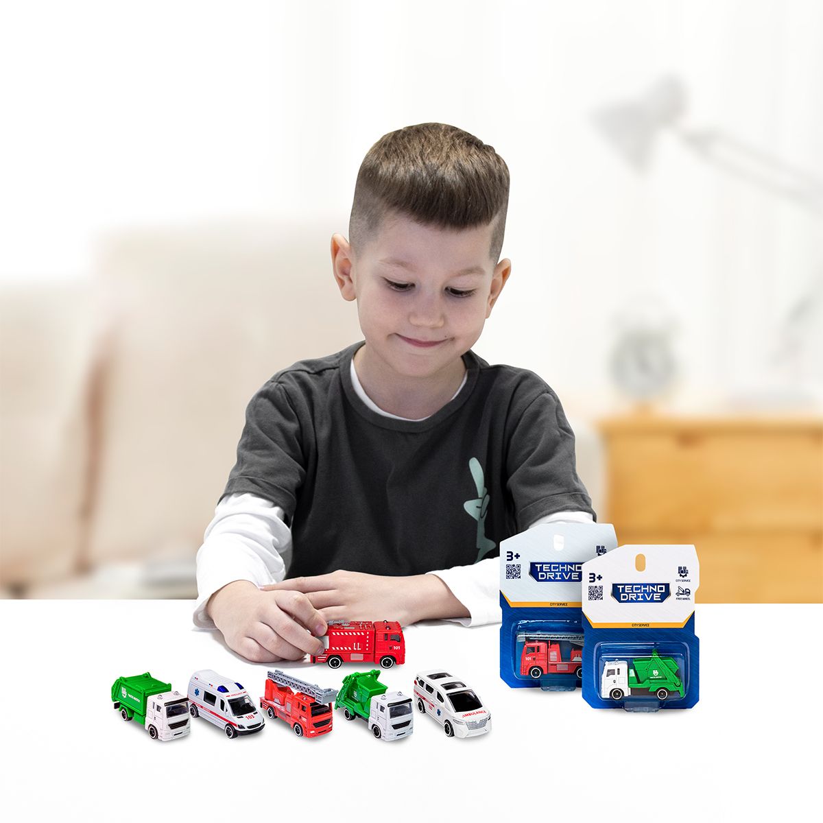 Мини-автомодель – ГОРОДСКАЯ СЛУЖБА (микс видов)  фото 4