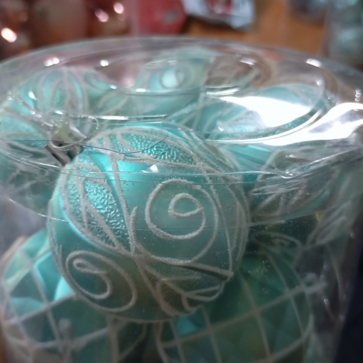 Уценка.  Новогодние украшения, 24 штуки, шарики, D=6 см, в слюде - Повреждена упаковка  фото 4