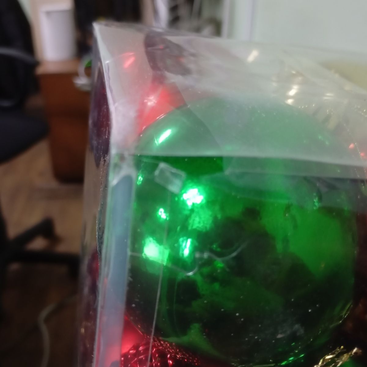 Уценка.  Новорічні прикраси C 67572 (32) 34 штуки, кульки, у слюді   - Повреждена упаковка  фото 4