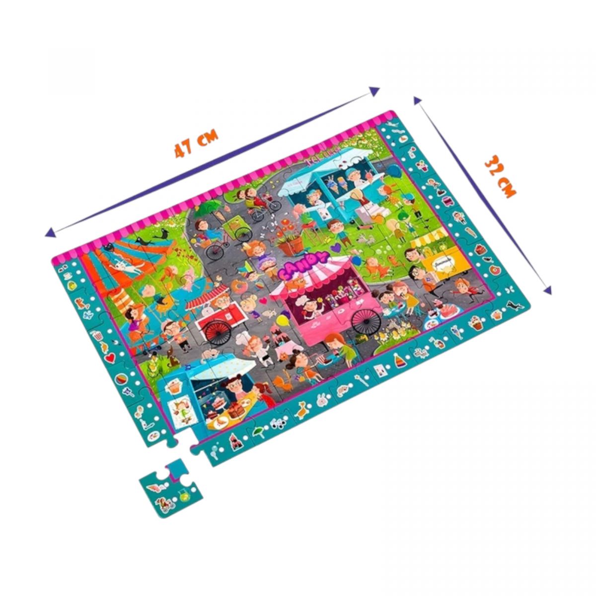 Игра настольная "Пазлы-детективы.  Ярмарка конфет"  фото 4