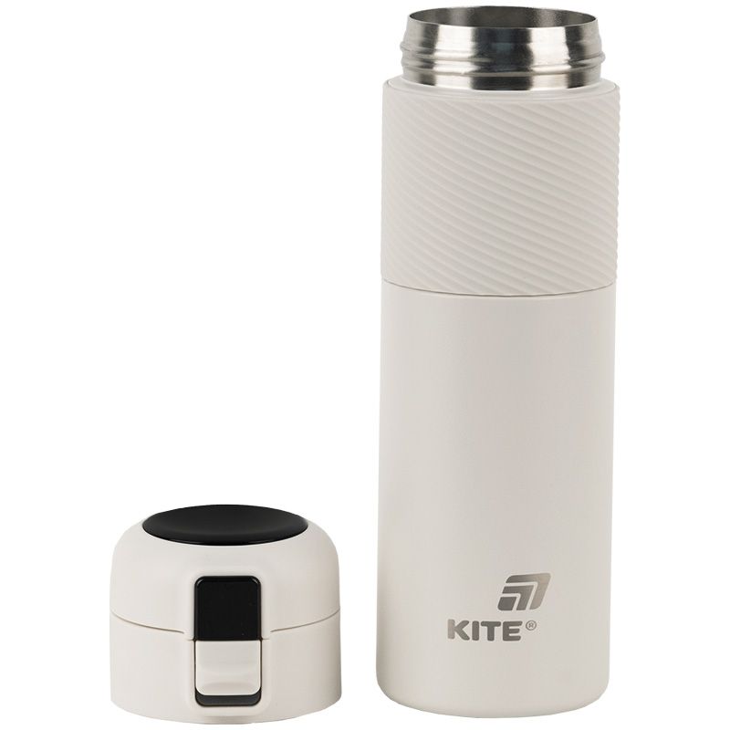 Термос з термодатчиком 450 мл,  бежевий  фото 4