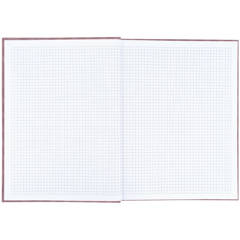 Книга записна А4-, 203*273 мм,96арк. , кліт. , Pattern, рожева  фото 4