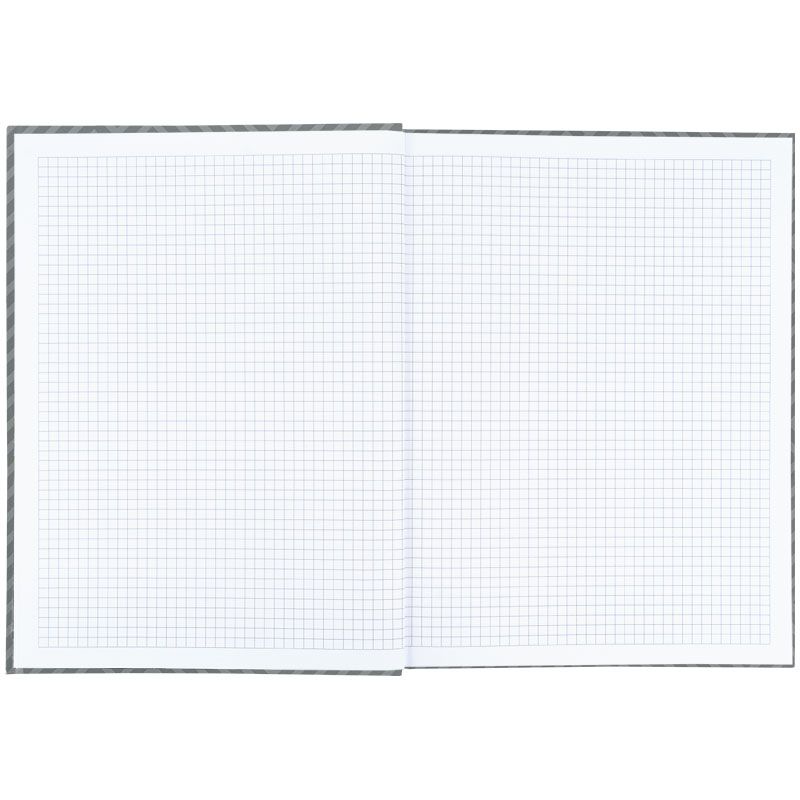Книга записна А4-, 203*273 мм,96арк. , кліт. , Pattern, сіра  фото 4