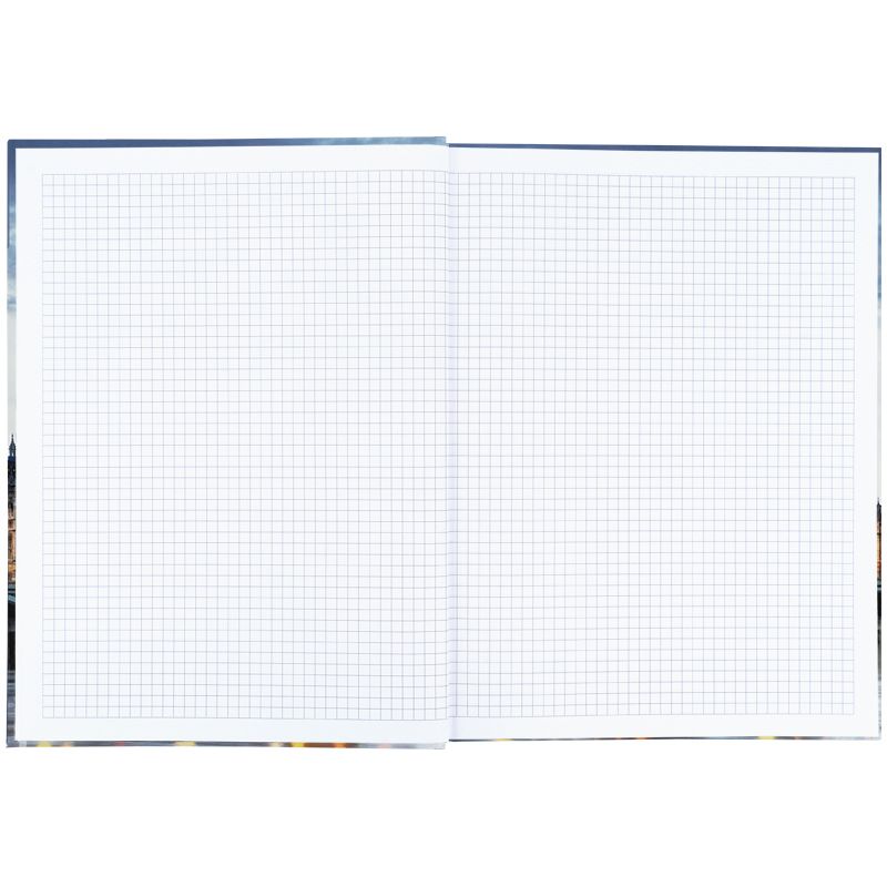 Книга записна А4-, 203*273 мм,96арк. , кліт. , City, London  фото 4