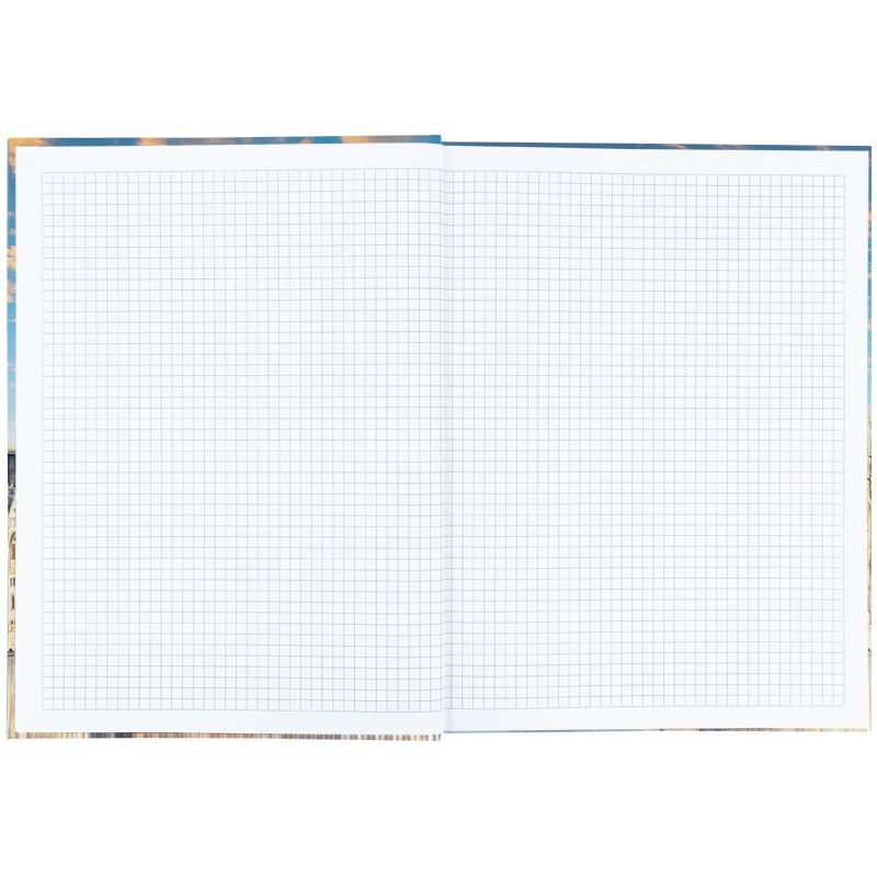 Книга записна А4-, 203*273 мм,96арк. , кліт. , City,  Budapest  фото 4