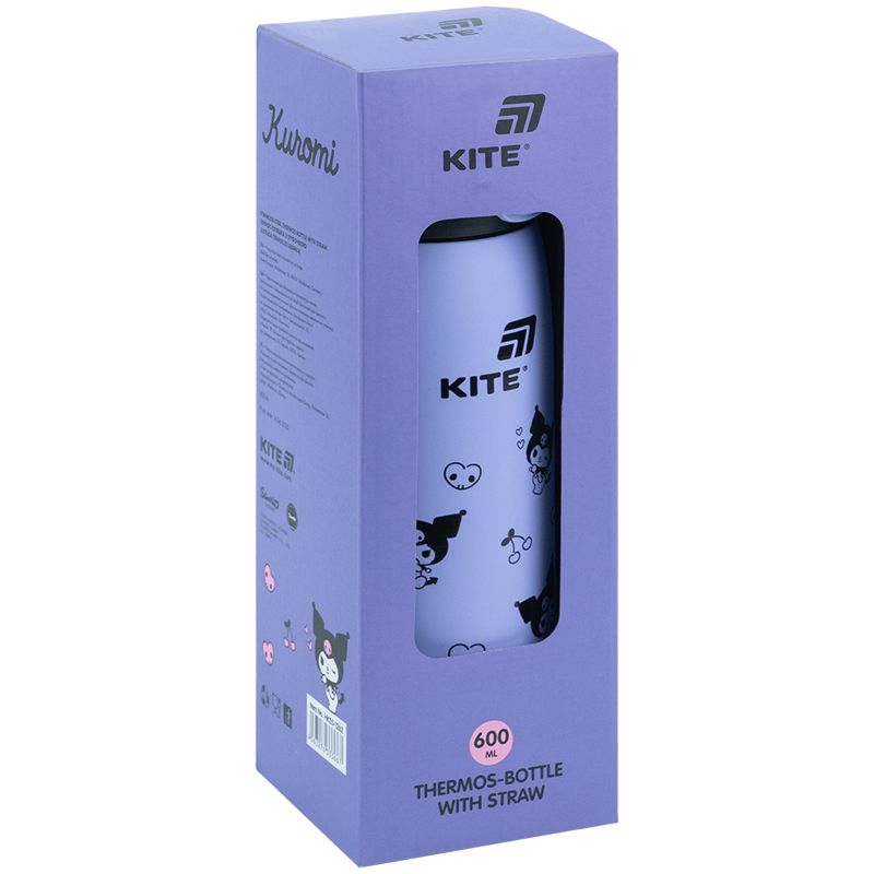 Термос з трубочкою 600мл, HK  фото 4