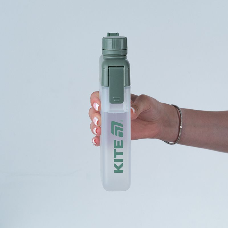 Пляшка для води, 450 мл, зелена  фото 4