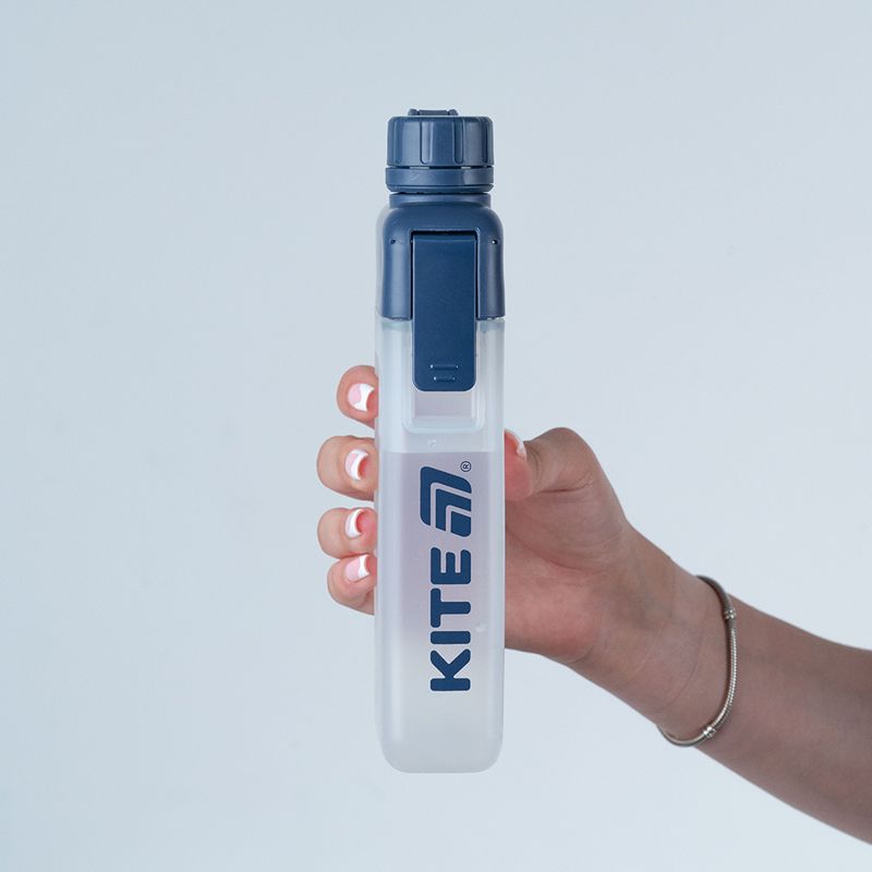 Бутылка для воды, 450 мл, синяя  фото 4