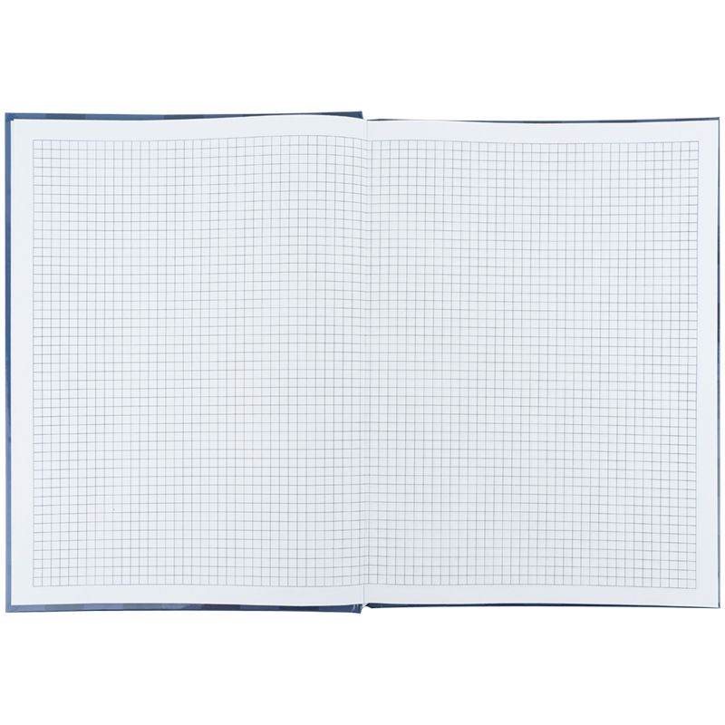 Книга записна А4-, 203*273 мм,96арк. , кліт. , Mosaic, синя  фото 4