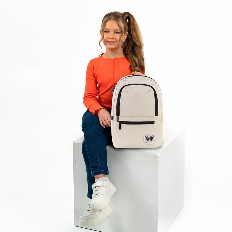 Рюкзак GoPack Education Teens 119S Бежевый  фото 4