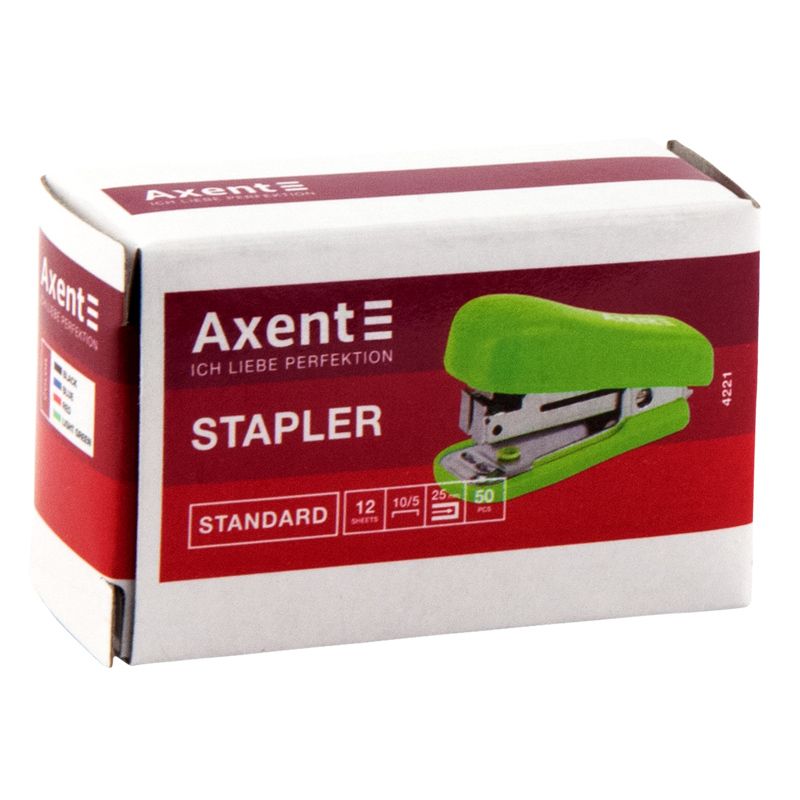 Степлер Standard пласт. , №10/5, 12 л. , синий  фото 4