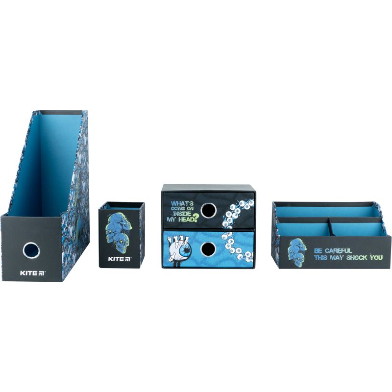 Органайзер настільний, 4 предмети, картон, Kite  фото 4