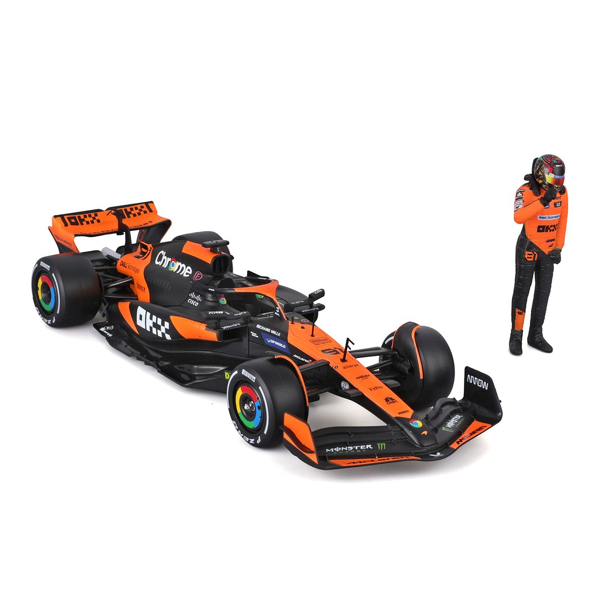 Автомодель з фігуркою - McLaren MCL38 (1:24)  фото 4