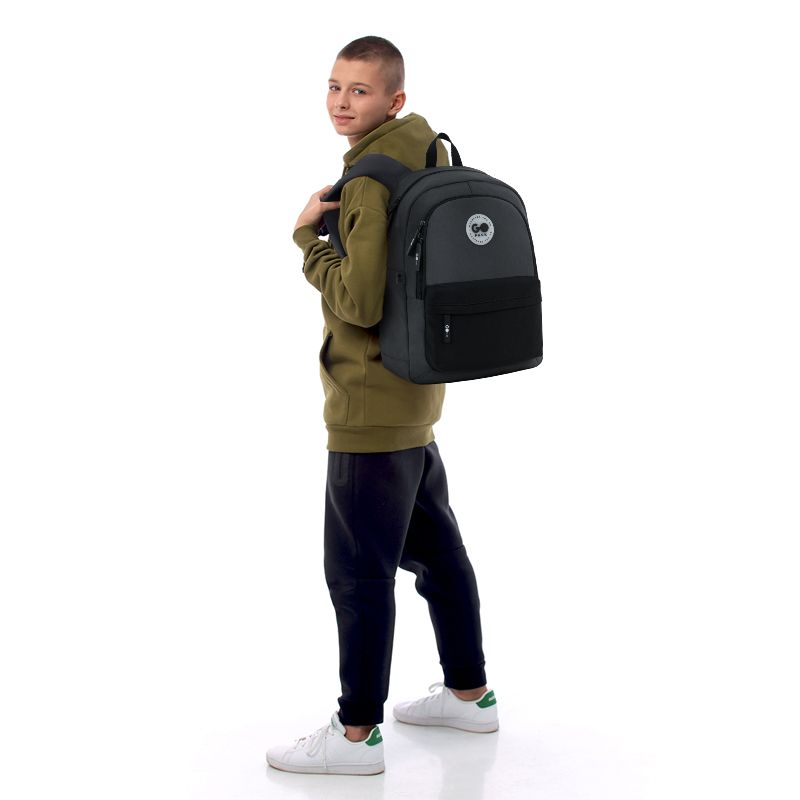 Рюкзак GoPack Education Teens 141L чорний, сірий  фото 4