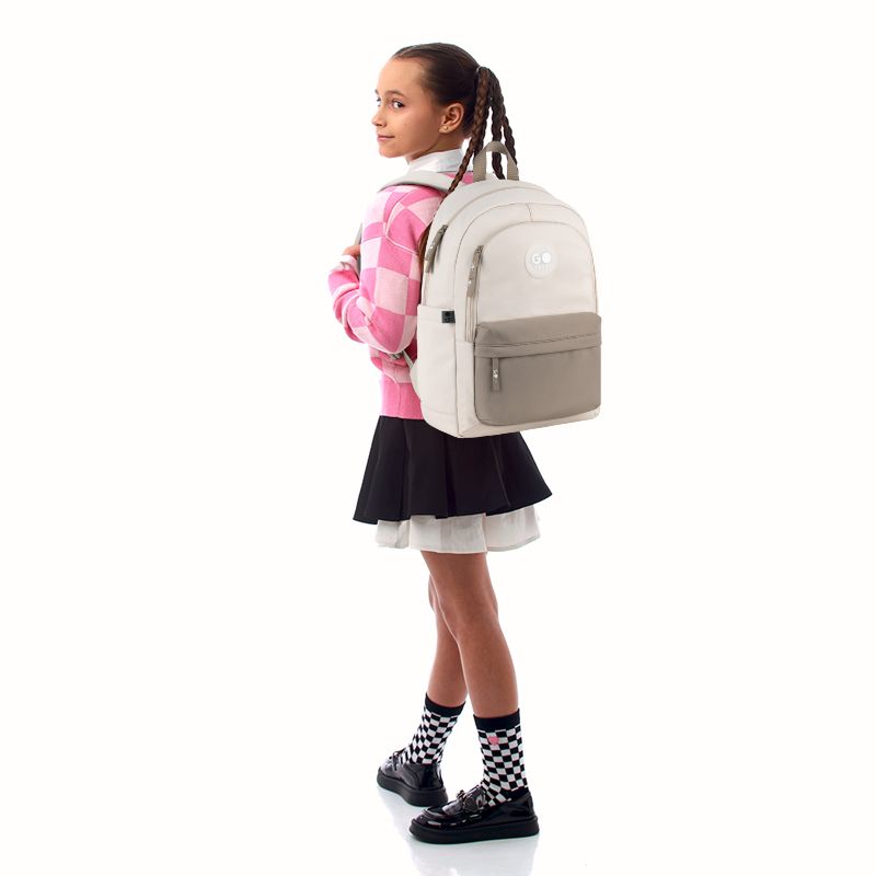Рюкзак GoPack Education Teens 141L бежевий, коричневий  фото 4