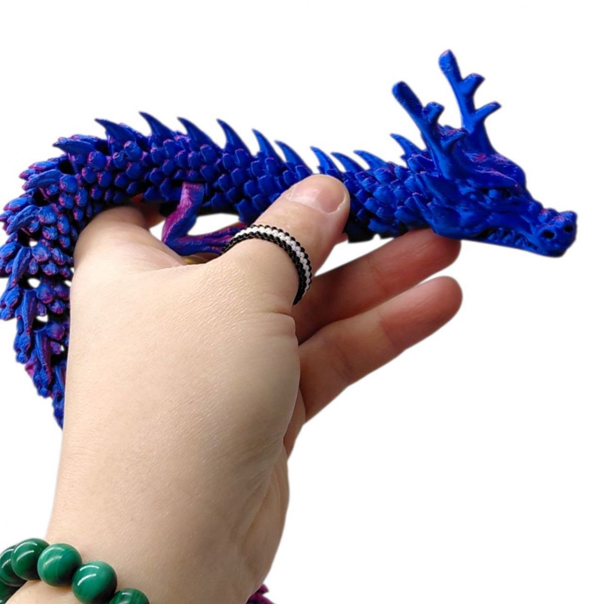 Игрушка подвижная 3D "Дракон" 46г 45см (микс)  фото 4