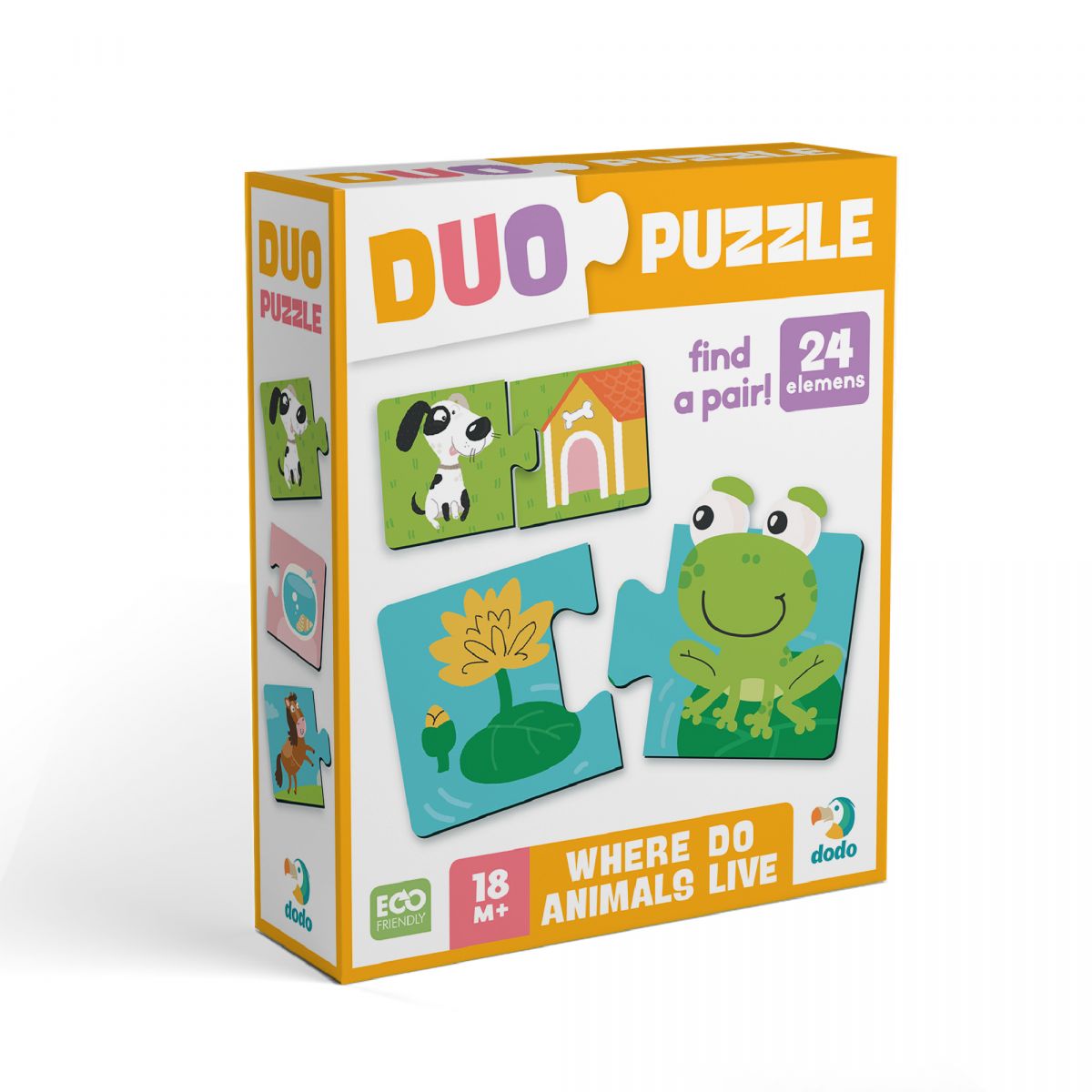 Пазл ДУО «Звірята та їх домівки»  фото 4