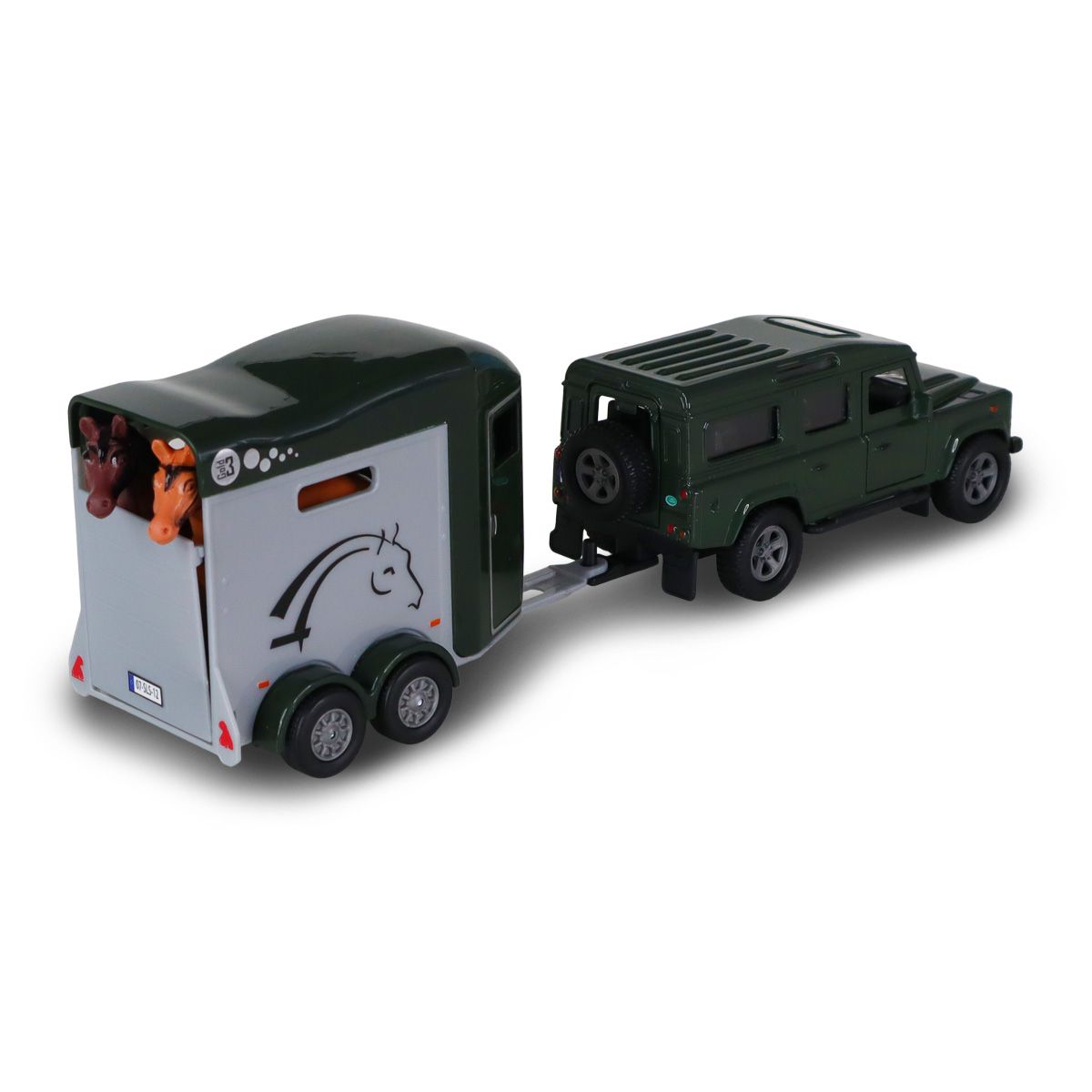 Ігровий набір - LAND ROVER (з причіпом і фігурками коней)  фото 4