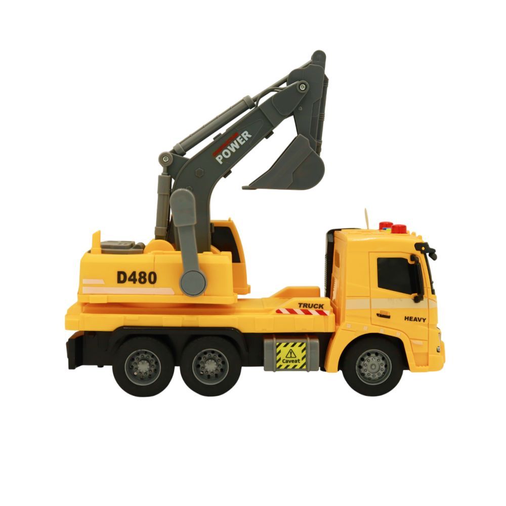 Автомобіль-екскаватор інерційний зі світлом і звуком 1:16 в коробці  фото 4