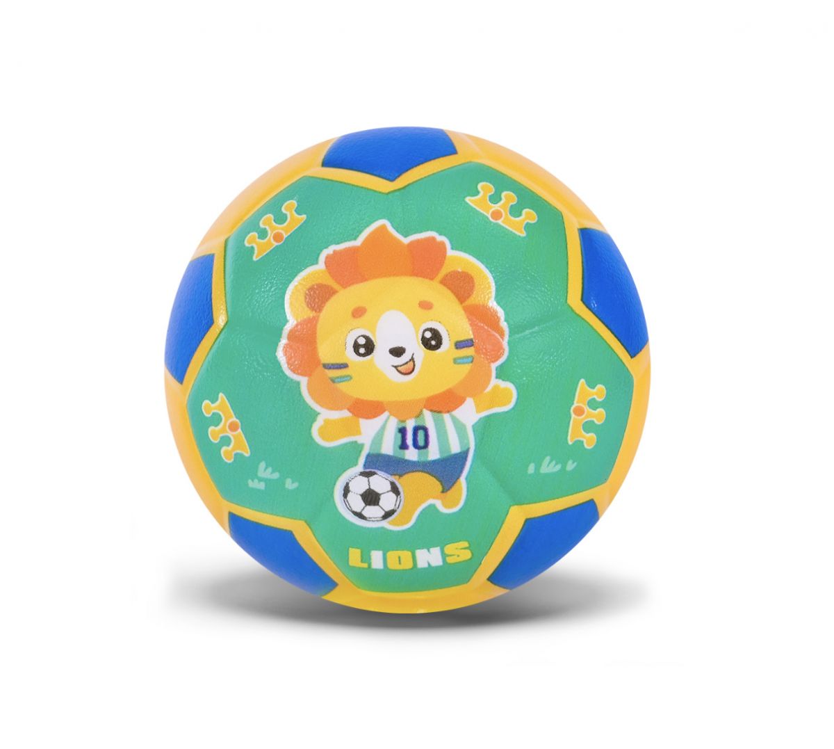 Мʼяч фомовий 10 см, 3 види, пакет 16*14*9 см (1 шт)  фото 4