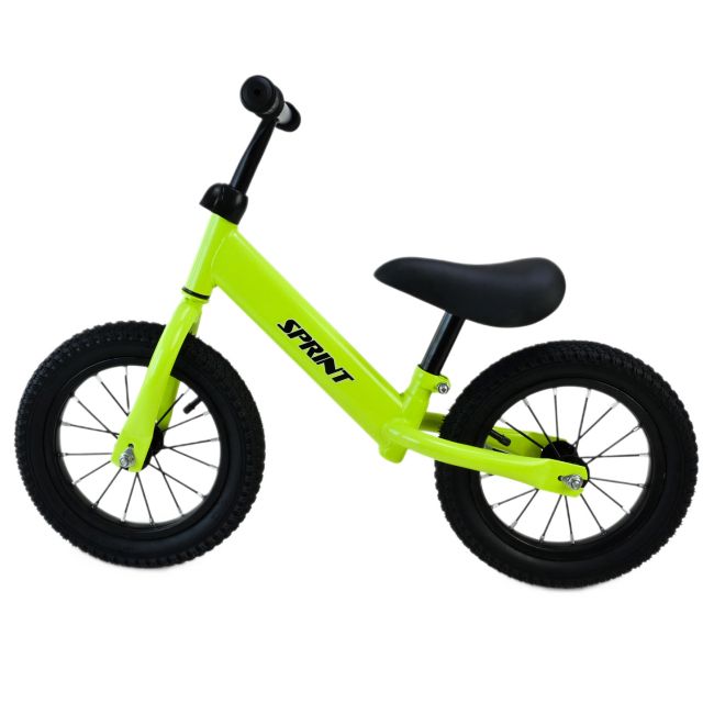 Велобіг (сталевий, колеса 12 дюймів надувні) зелений  фото 4