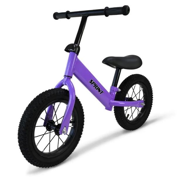 Велобіг (сталевий, колеса 12 дюймів надувні) фіолетовий  фото 4