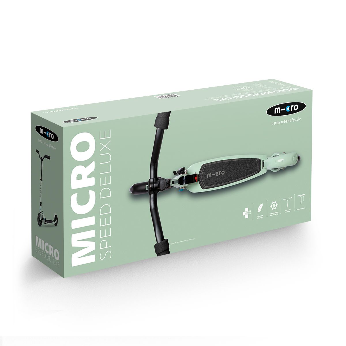 Самокат Micro серии Speed Deluxe - Цвет зеленой глины  фото 4