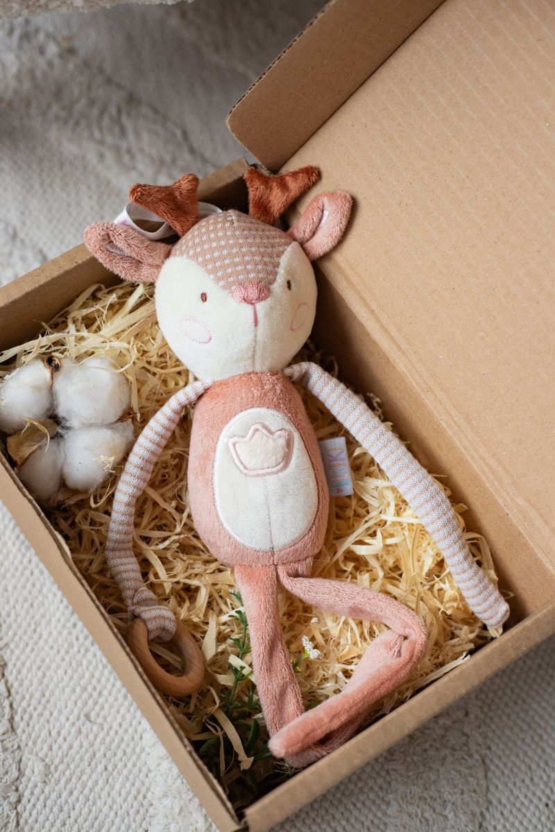 Мʼяка іграшка - брязкальце косуля "Рубі"  фото 4