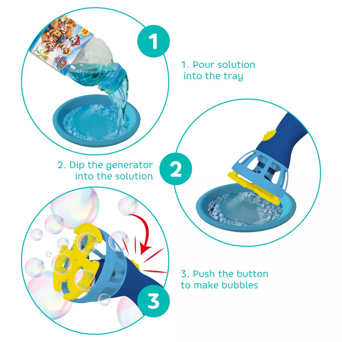 Генератор бульбашок «Paw Patrol».  Обʼєм 450 мл  фото 4