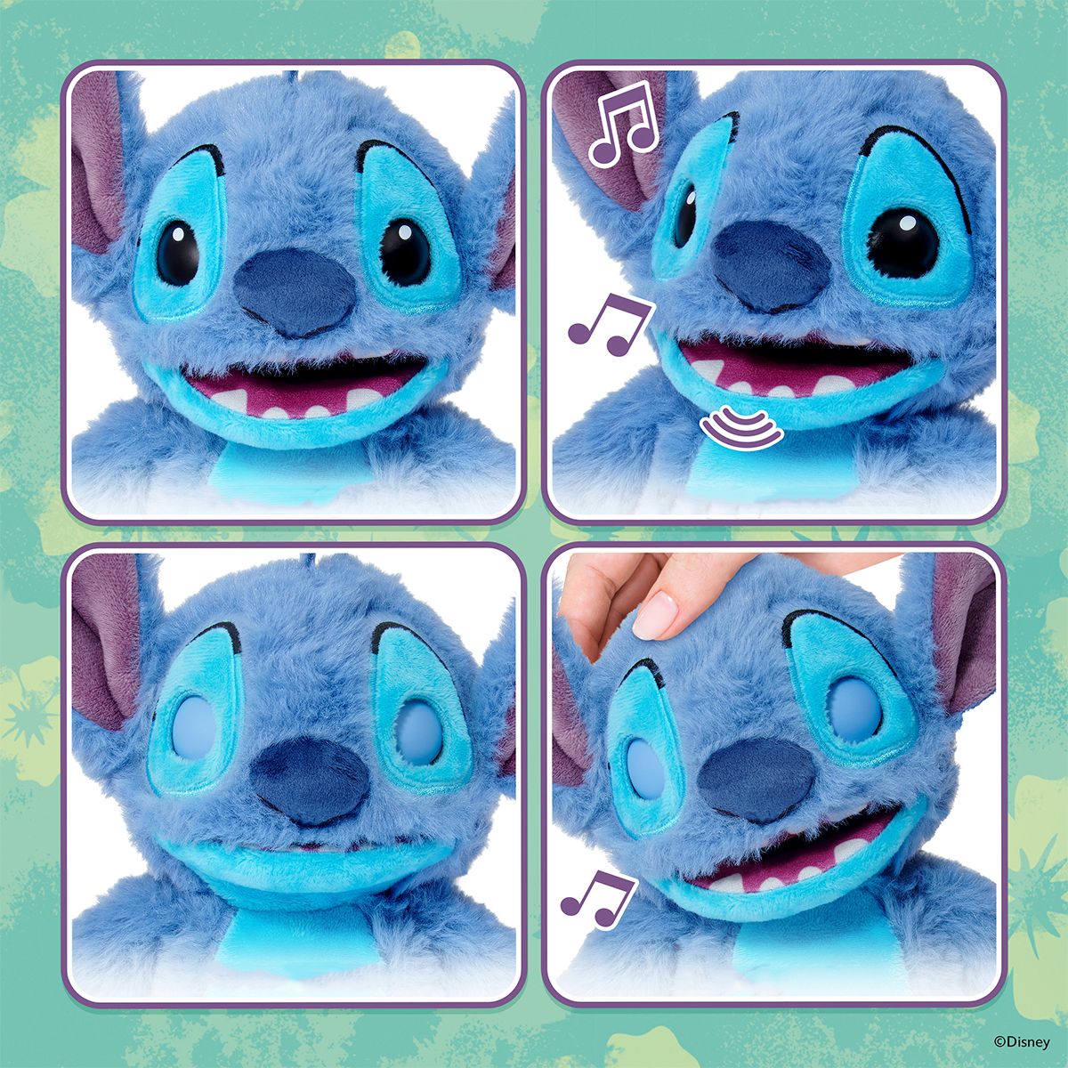 Інтерактивна м'яка іграшка Puppetronic by Real FX Palm серії Disney- Стіч / Stitch  фото 4