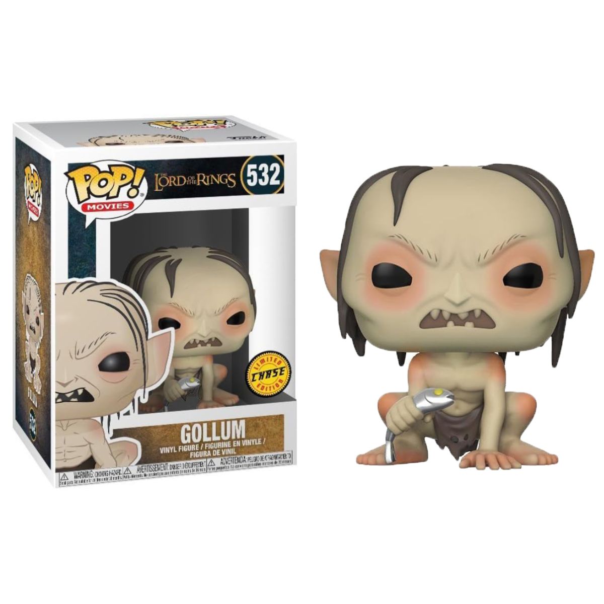 Ігрова фігурка Funko POP! cерії Lord of the Rings/Hobbit S3 – Gollum (w/CH)  фото 4