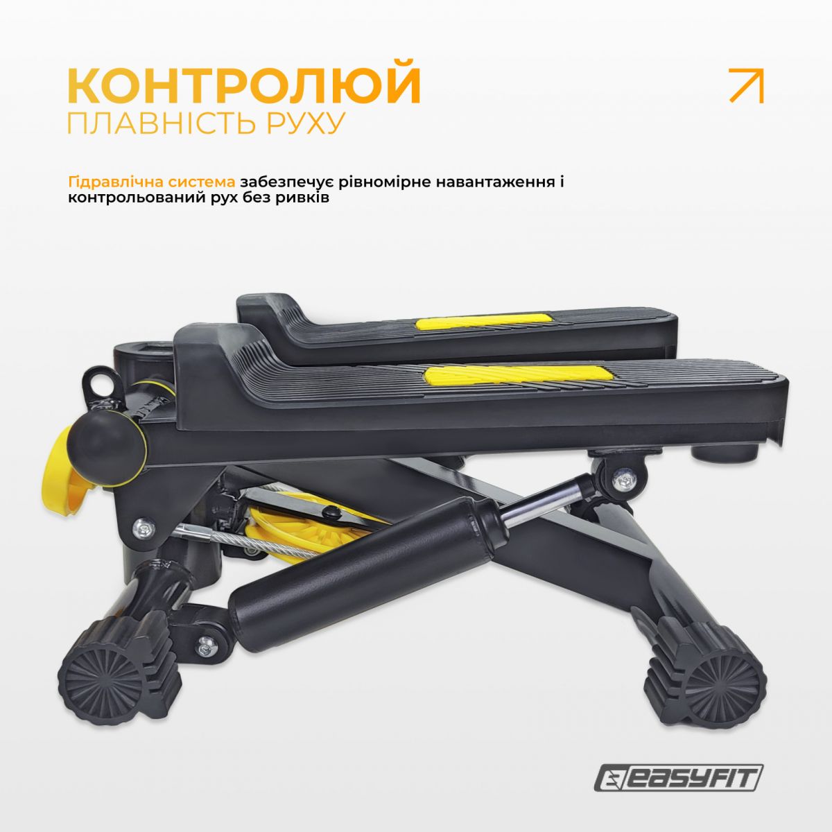 Степпер с эспандерами EasyFit Pace-A с прямым ходом  фото 4