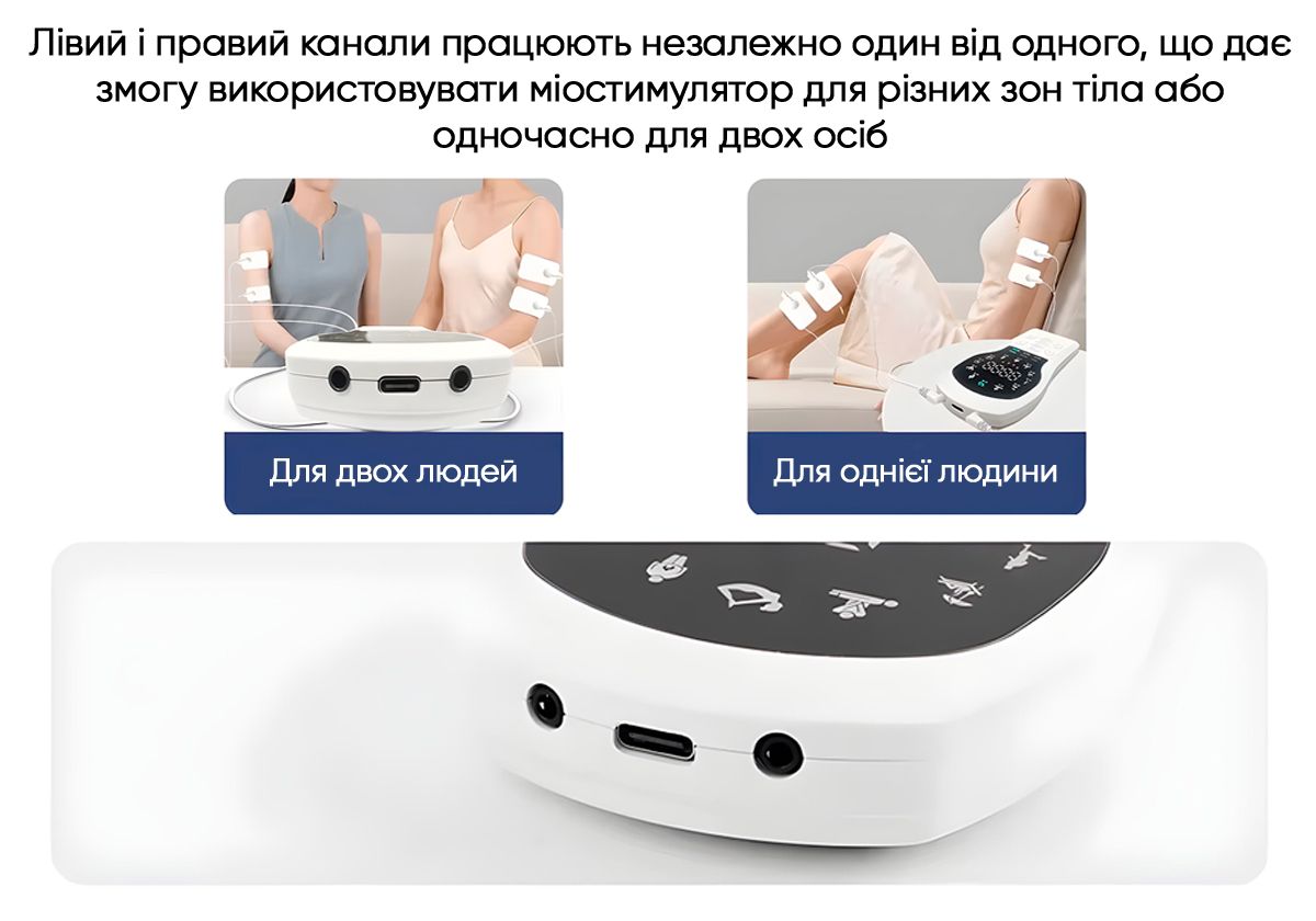 Миостимулятор с подогревом EasyFit Pro ActivePulse импульсный массажер для мышц + Чехол  фото 4