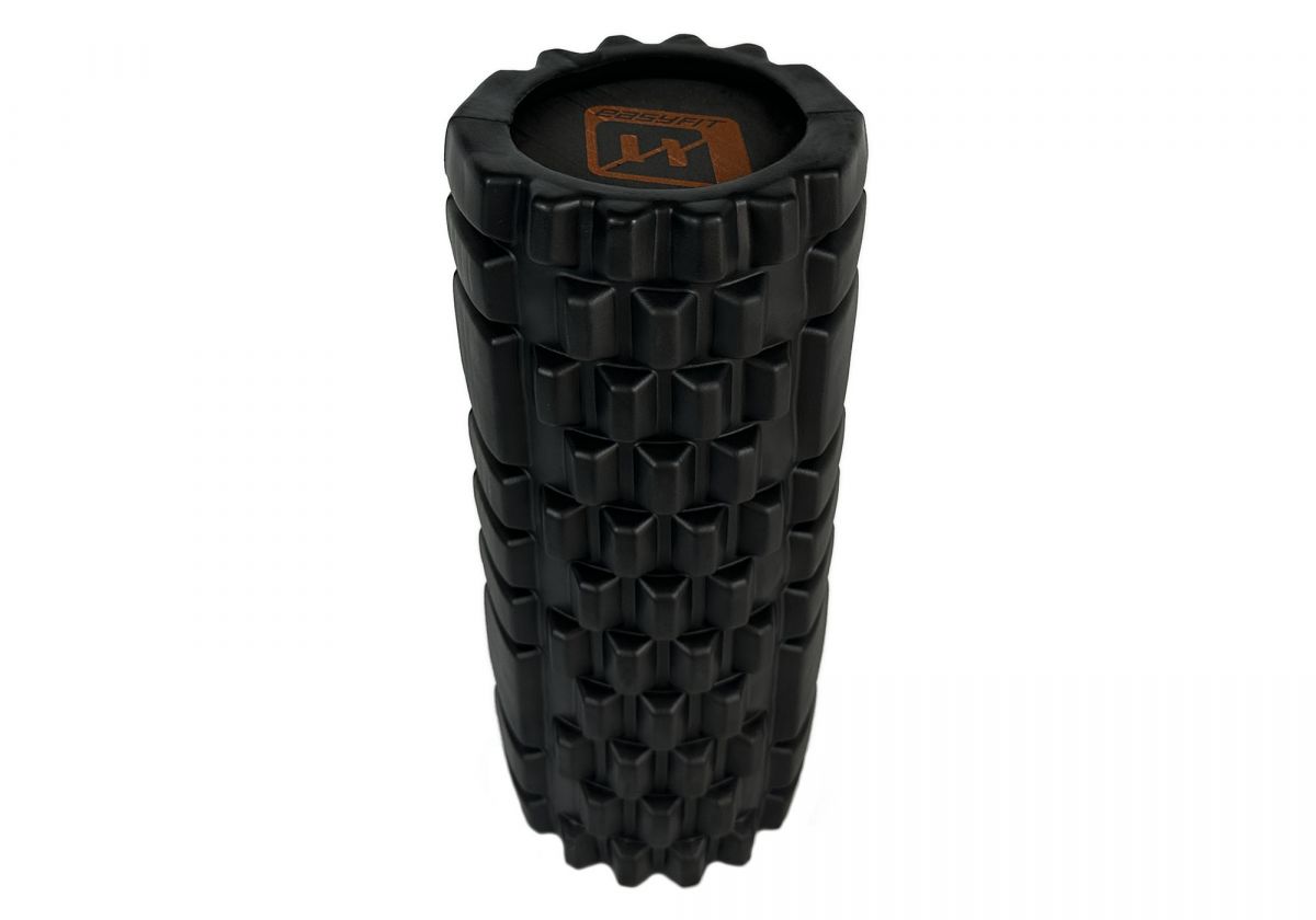 Массажный ролик EasyFit Solid Roller v. 1. 1s 33 см черный  фото 4