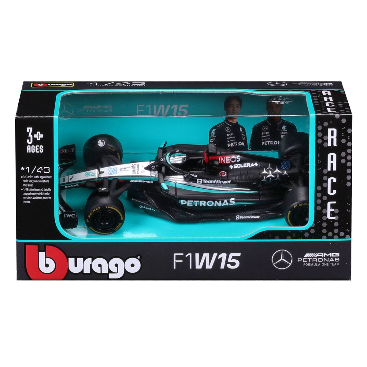 Автомодель - Mercedes-AMG F1 W15 Performance (2024) (1:43)  фото 4