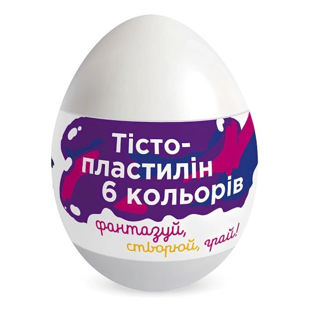 Набір для ліплення в яйці "Тісто для ліплення 6 кольорів"  фото 4