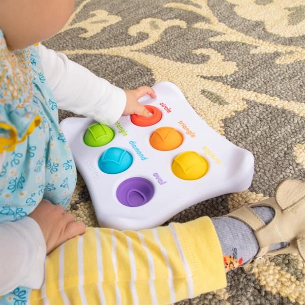 Сенсорна іграшка Fat Brain Toys Dimpl Duo Колір Форма Брайль, симпл димпл / simple dimple  фото 4
