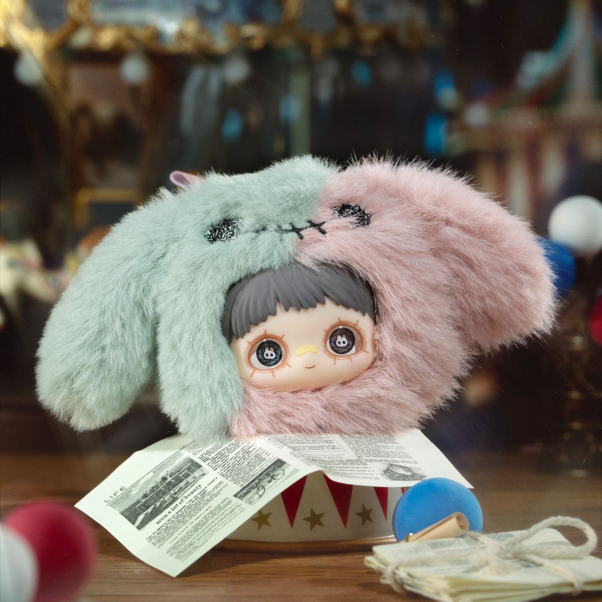 Коллекционная мягкая игрушка с кольцом POP TOP Hi TOY серии MayMei - Безумный цирк  фото 4