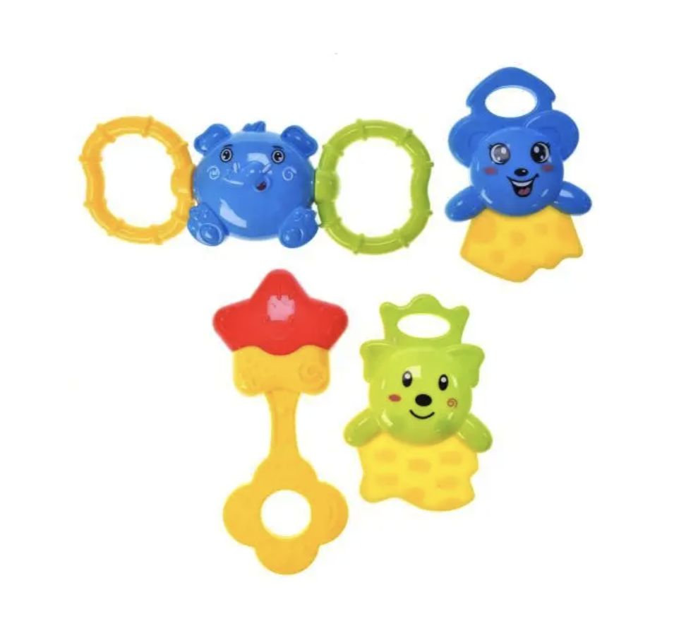 Набір брязкалець в колбі 26,5x10x10 см YG Toys (БЛАКИТНИЙ)  фото 4