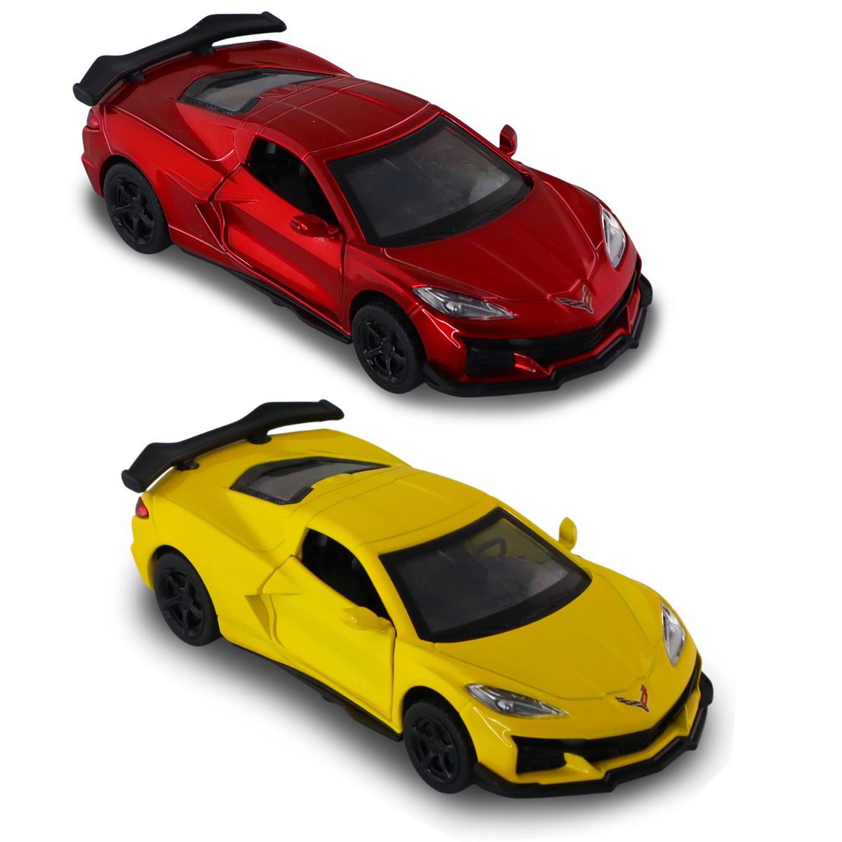 Автомодель – Chevrolet Corvette C8 Z06 2024 (желтый, красный)  фото 4