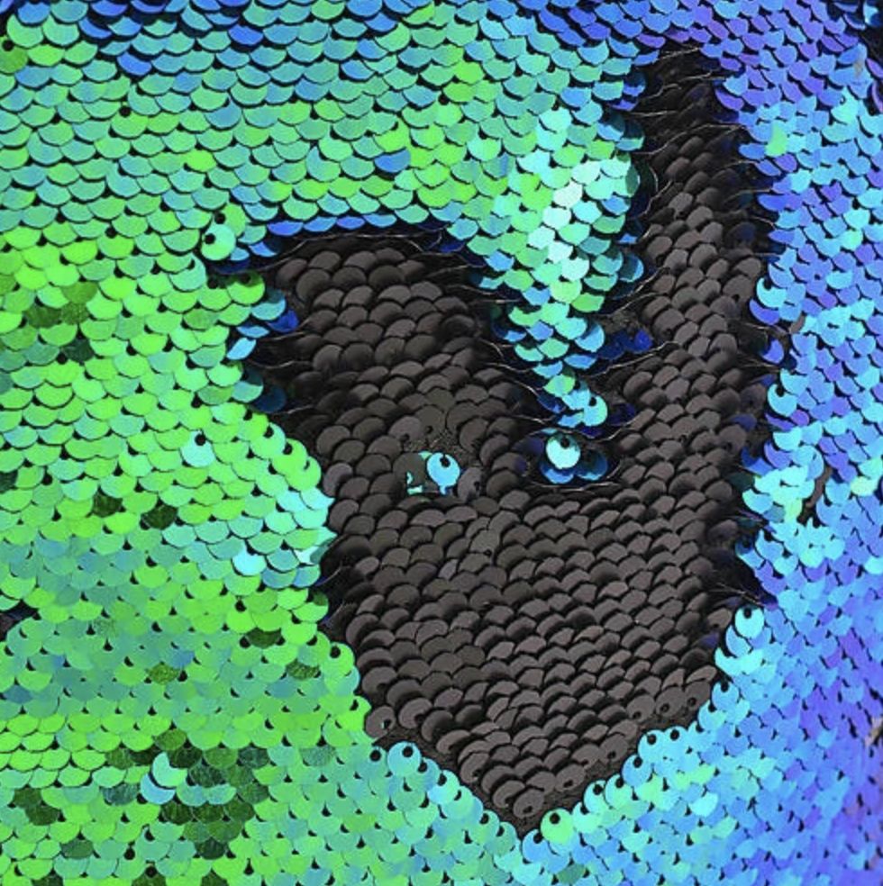 Рюкзак молодежный "Yes" с пайетками "Green Sequins"  фото 4