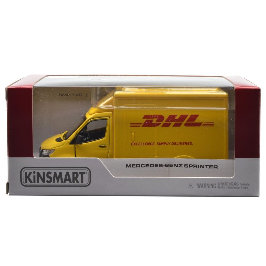 Модель легкова MERCEDES-BENZ Sprinter (DHL Edition 5ʼʼ KT5475W  метал. інерц. відкр. дв. кор)  фото 4