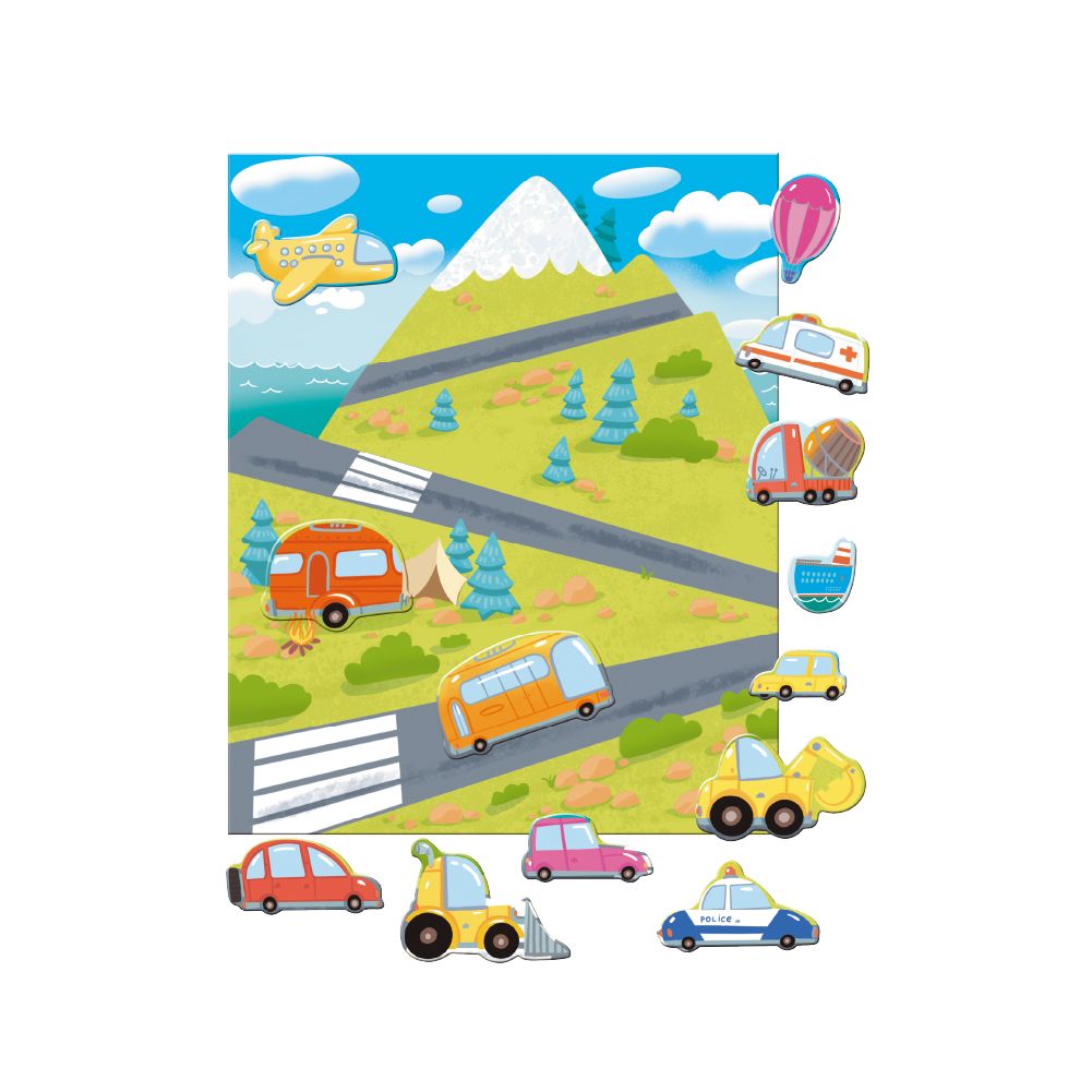 Ігровий набір зі стікерами «Транспорт»  фото 4