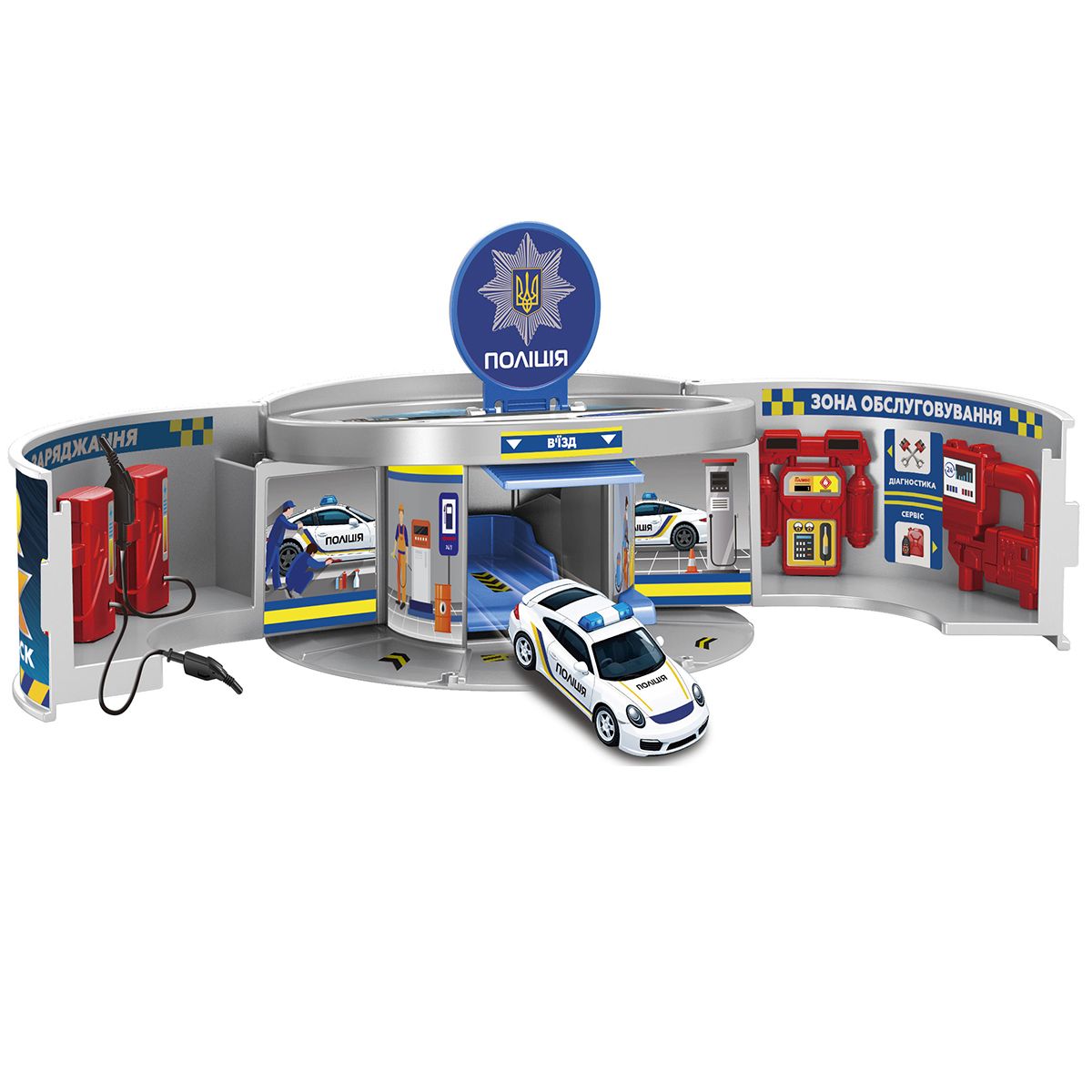 Ігровий набір CAR WAX - АВТОСЕРВІС З МІНІМОДЕЛЛЮ ЗМІНИ КОЛІР  фото 4
