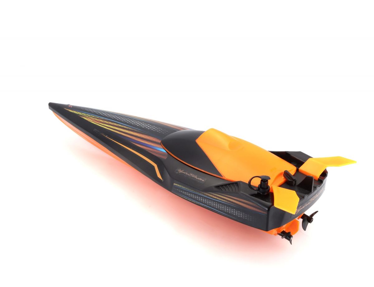 Катер на р/у Hydro Blaster Speed Boat - помаранчево-чорний  фото 4