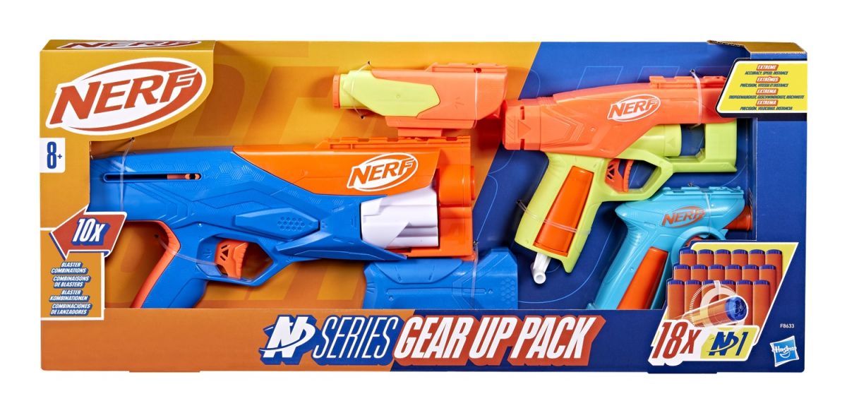 Набір з 3-х іграшкових бластерів та 18 стріл, серії Nerf N Series  фото 4
