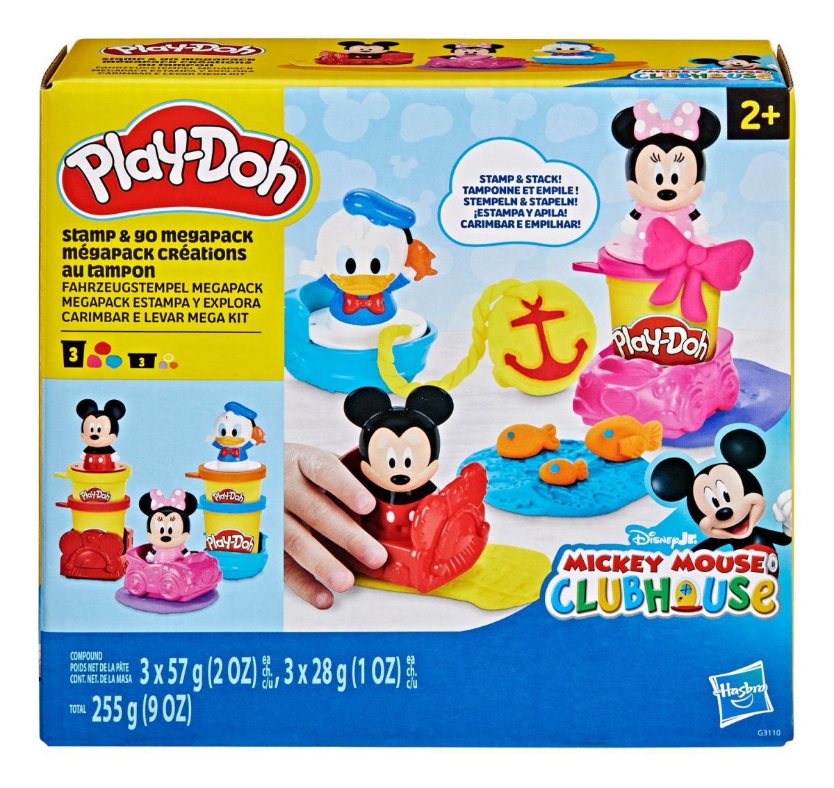 PD Набір для творчості з масою для ліплення Disney Junior.  Маленькі штампи.  Мега-набір  фото 4