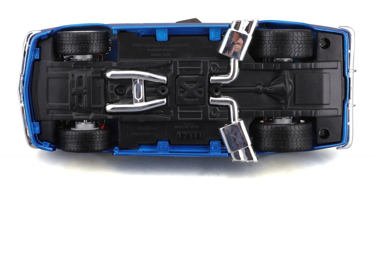 Машинка іграшкова 1968 Chevrolet Camaro Z/28, масштаб 1:24 синій  фото 4