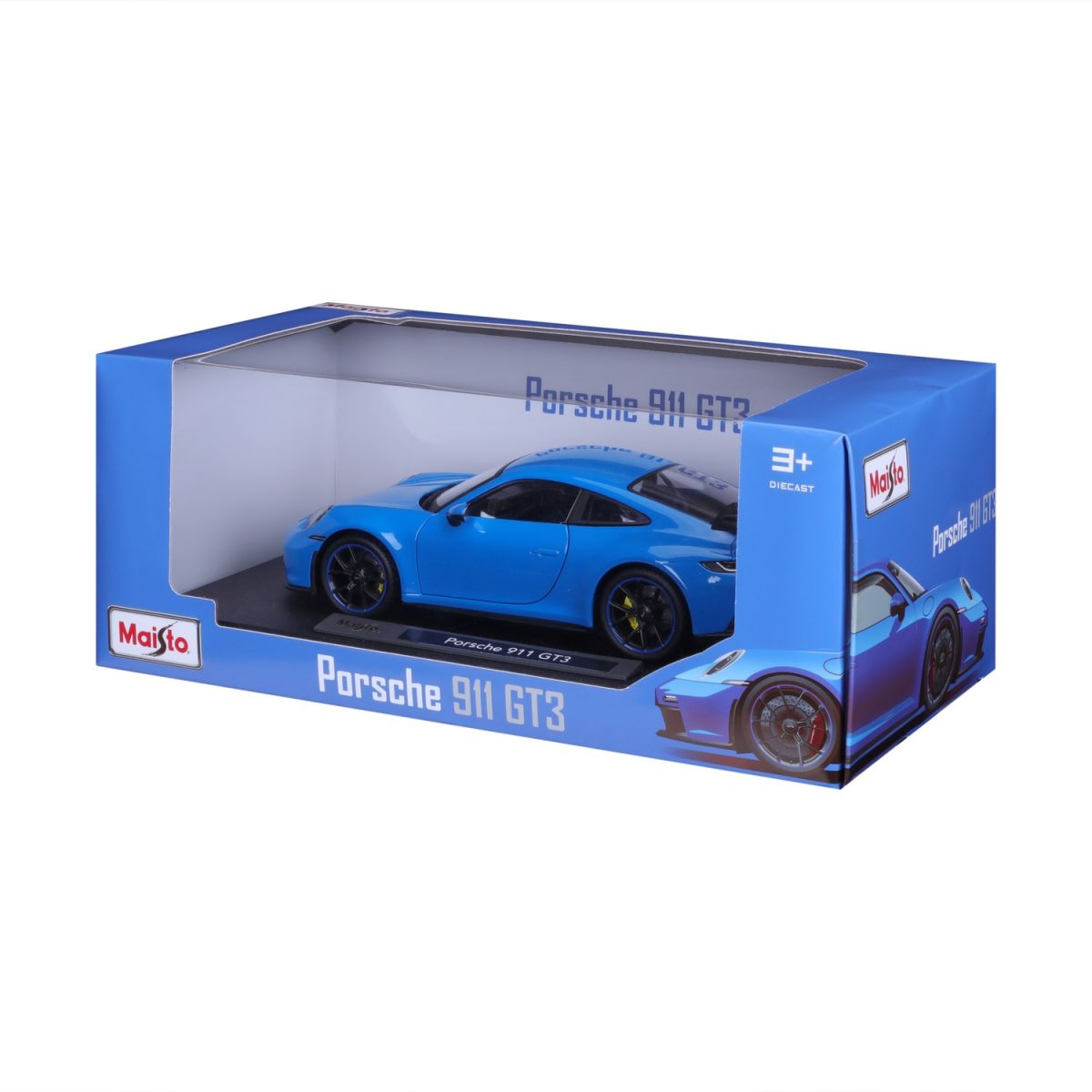 Автомодель в масштабе 1:18 - 2022 Porsche 911 GT3 синий  фото 4